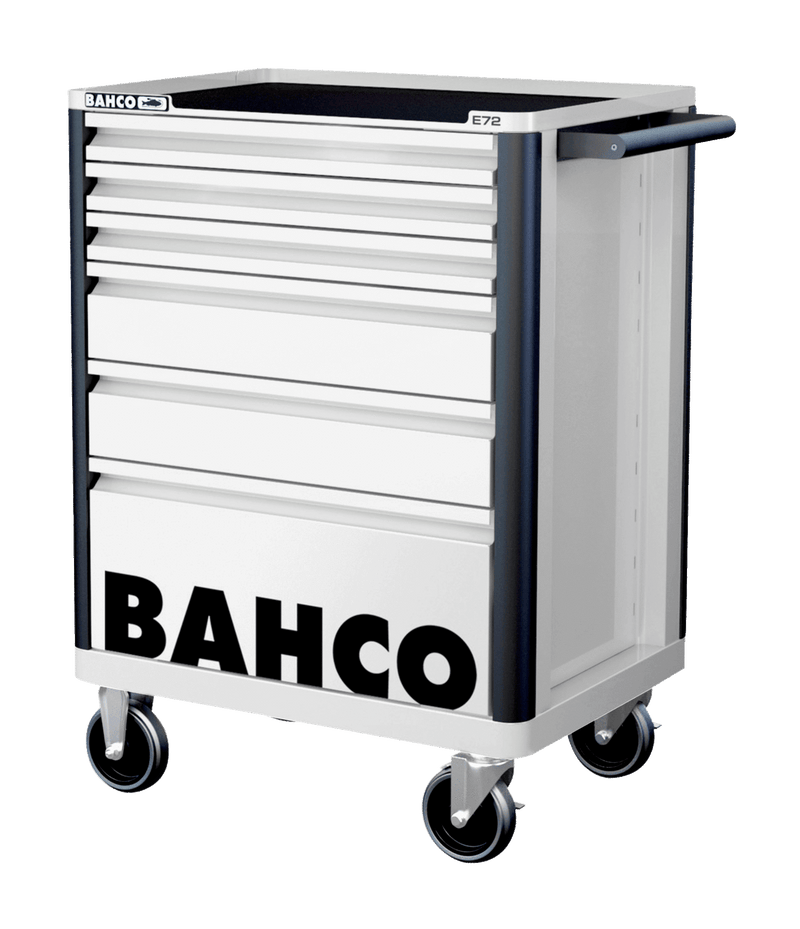 Bahco 1472K6WHITE E72 6 Drawer White Mobile Roller Cabinet