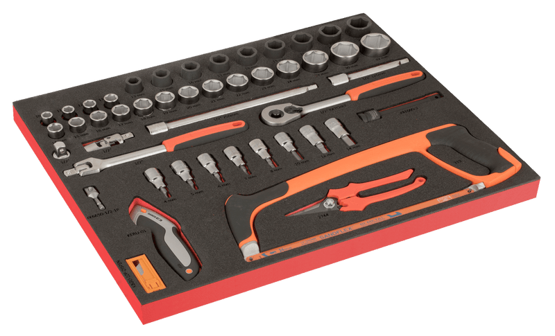 Bahco FF1ASET-LARGE 346pce General Purpose 6 Foam Tool Kit