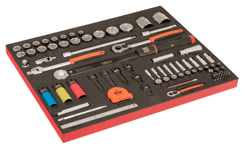 Bahco AUTO 357pce Tool Kit in E77 9 Drawer Roller Cabinet