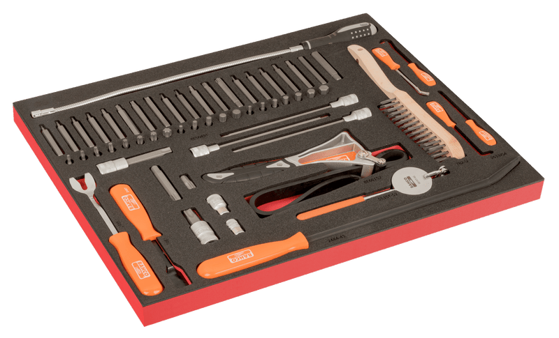 Bahco AUTO 357pce Tool Kit in E77 9 Drawer Roller Cabinet