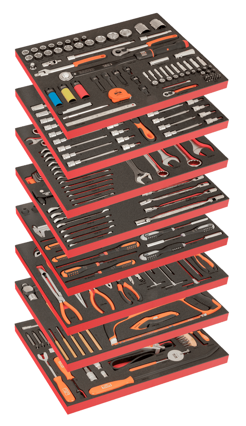 Bahco FF1ASET-AUTO 357pce Auto Repair 8 Foam Toolkit