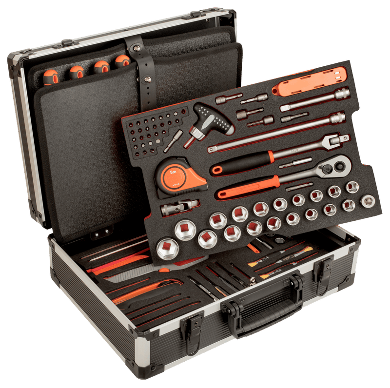 Bahco 4750ALC01FF1 148pce General Purpose Toolkit in Aluminium Tool Box