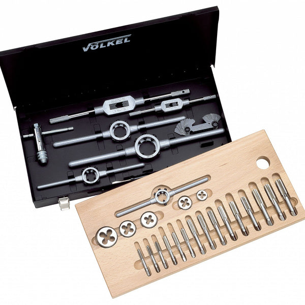 BSF Tap And Die Set 20pc British Standard Fine 3/16in - 1/2in Whitworth