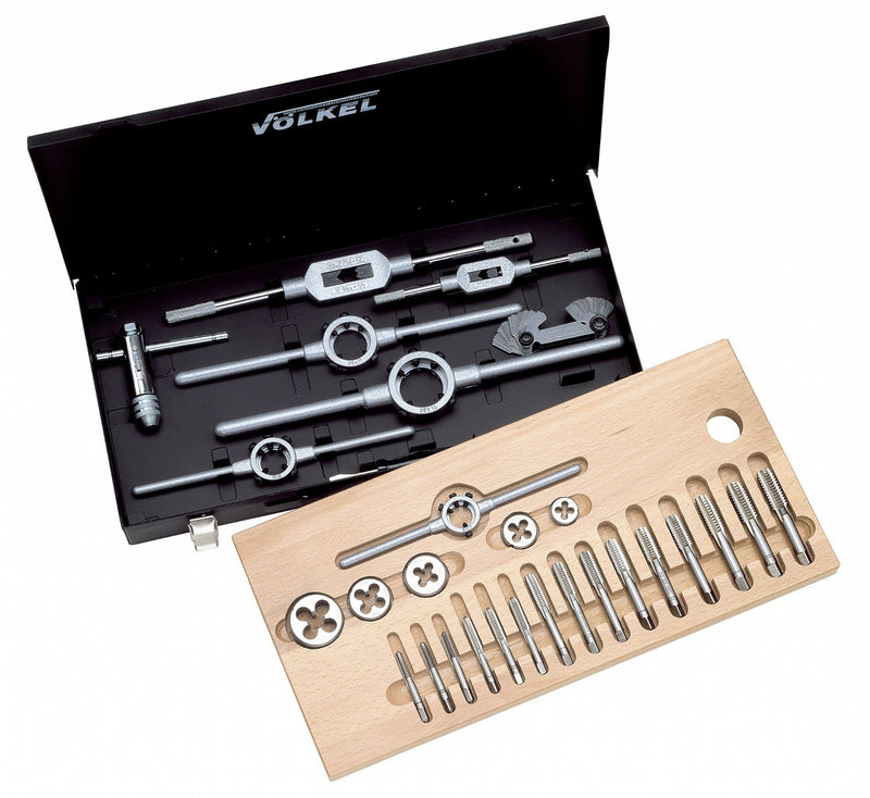 Volkel 421/2235 1/4"-3/4"BSF Tap and Die Set