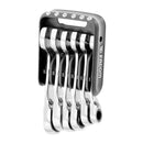Facom 467BS.JP6 6pce Metric 8-14mm Stubby Anti-Slip Ratchet Spanner Set