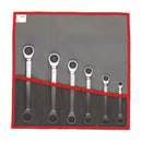 Facom 64.JE6T 6pce Metric 8-19mm Flat Ring Ratchet Spanner Set
