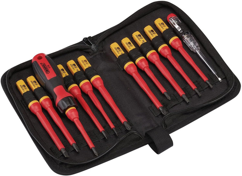 Draper 37798 VDE 13pce Interchangeable Blade Screwdriver Set
