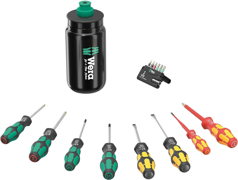 Wera 100028 17pce 9540 Kraftform XL Screwdriver & Bottle Set