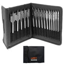 Bahco 9529-SET-15 9529 Series 15pce 6-35mm Flat Bit Set in a Tool Pouch