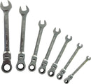 Eclipse ERWFLEX7PS 7pce Metric 8-19mm Flexi-Head Ratcheting Spanner Set