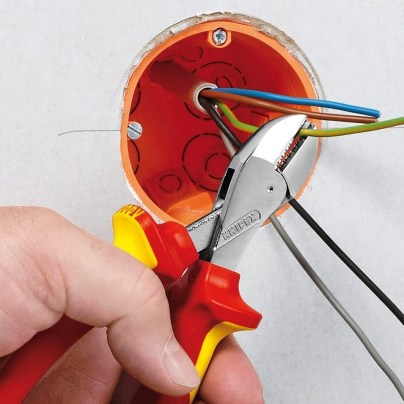 Knipex 73 06 160 160mm X-Cut® High Leverage VDE Diagonal Cutters