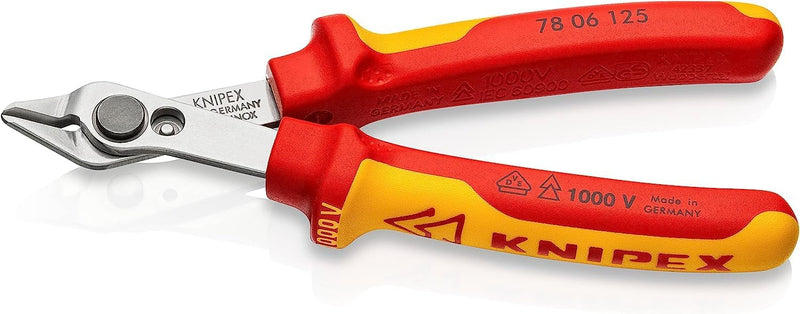 Knipex 70 06 125 Super Knips 125mm VDE Insulated Wire Side Cutting Pliers