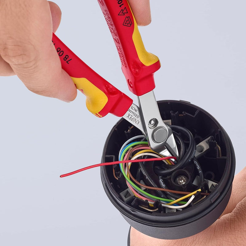 Knipex 78 06 125 Super Knips 125mm VDE Insulated Wire Side Cutting Pliers