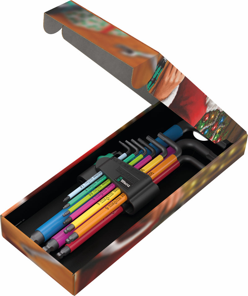 Wera 136041 9pc 950/9 Hex-Plus Multicolour 1 Christmas 2023