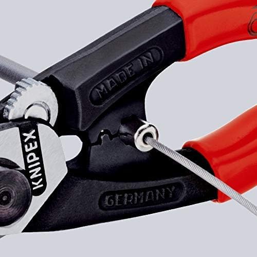 Knipex 95 61 190 SB 190mm Wire Rope/Bowden Cable Cutters PVC Grip