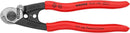 Knipex 95 61 190 SB 190mm Wire Rope/Bowden Cable Cutters PVC Grip