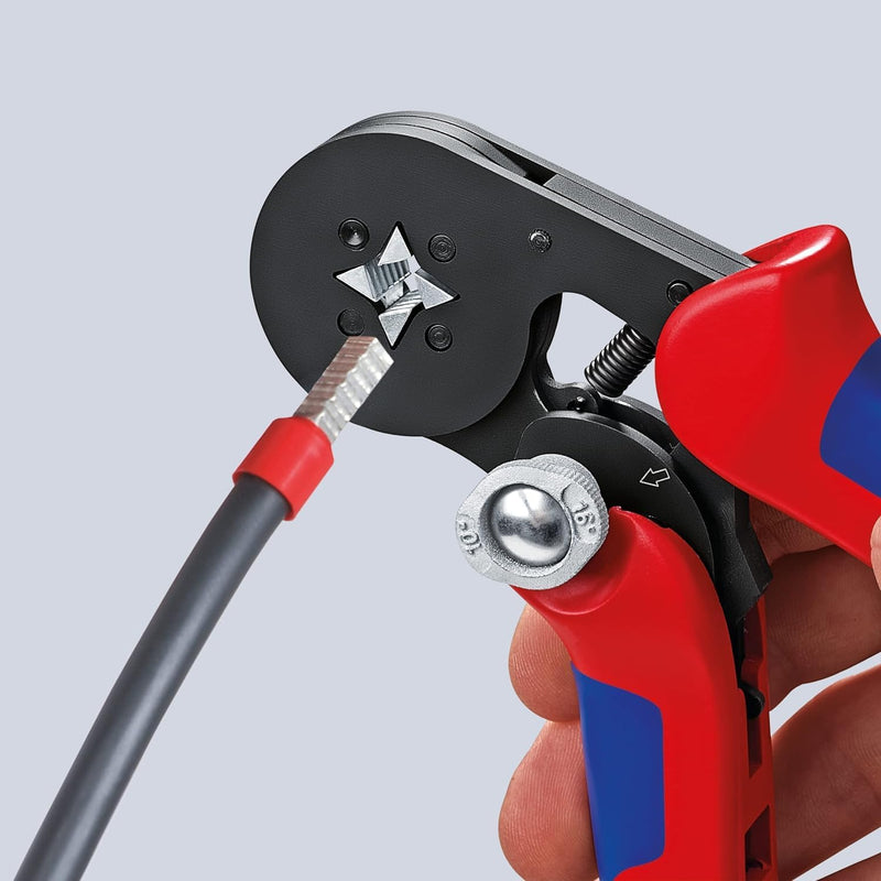 Knipex 97 53 04 180mm Self-Adjusting Crimping Pliers for Wire Ferrules 0.08-16mm²