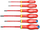 Facom ATDVE.J6PB 6pce Protwist® VDE Pozi & Slotted Screwdriver Set