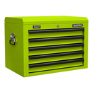 Sealey AP26059THV 5 Drawer Topchest with Ball-Bearing Slides - Green/Black