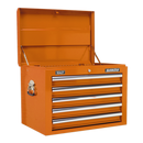 Sealey AP26059TO 5 Drawer Topchest with Ball-Bearing Slides - Orange