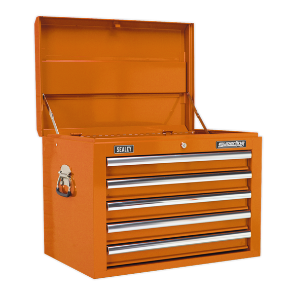 Sealey AP26059TO 5 Drawer Topchest with Ball-Bearing Slides - Orange