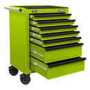 Sealey AP26479THV 7 Drawer Rollcab with Ball-Bearing Slides – Green/Black