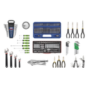 Sealey AP33059COMBO 5 Drawer Red Topchest with Ball Bearing Slides & 140pc Tool Kit