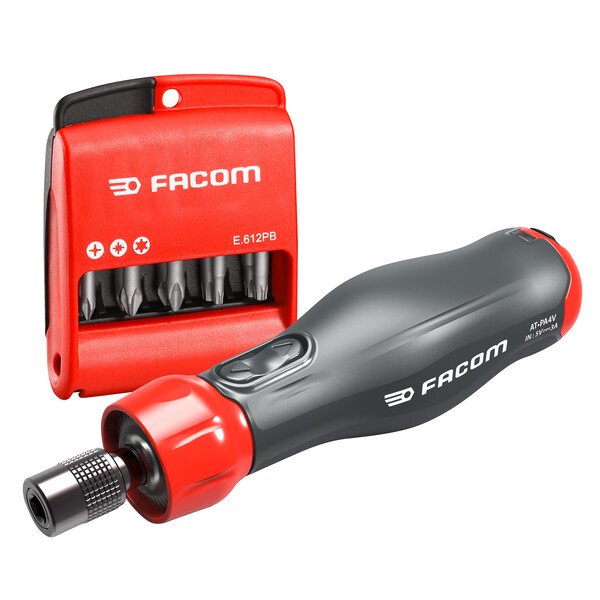 Facom ATPA4V.J12APB E-ProTwist 4V Power Assist Electric Screwdriver & Bits