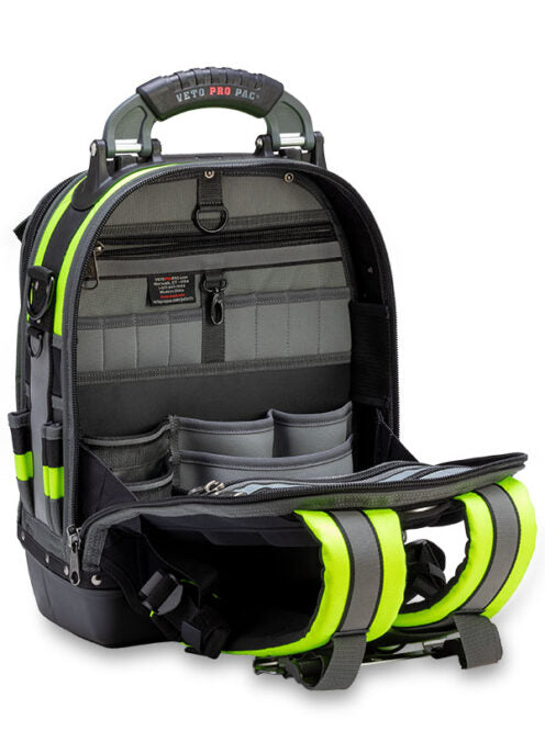 AX3515 Veto Pro Pac TECH PAC Tool Backpack / Rucksack Bag Hi-Viz Yellow