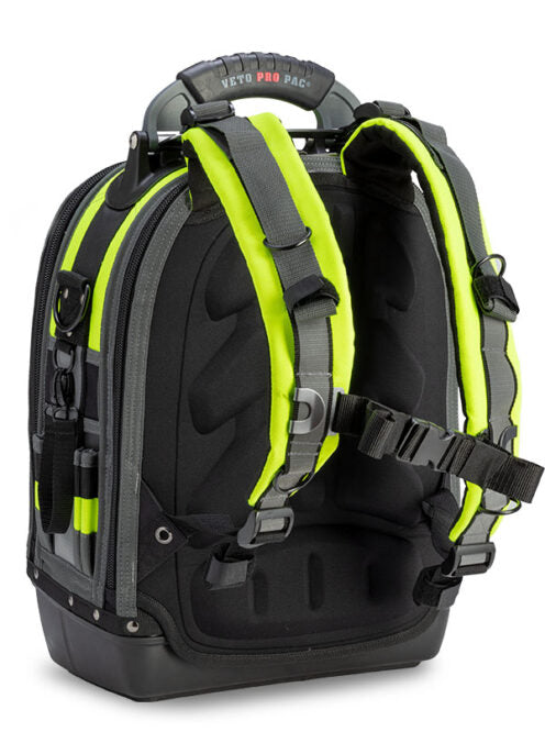 AX3515 Veto Pro Pac TECH PAC Tool Backpack / Rucksack Bag Hi-Viz Yellow