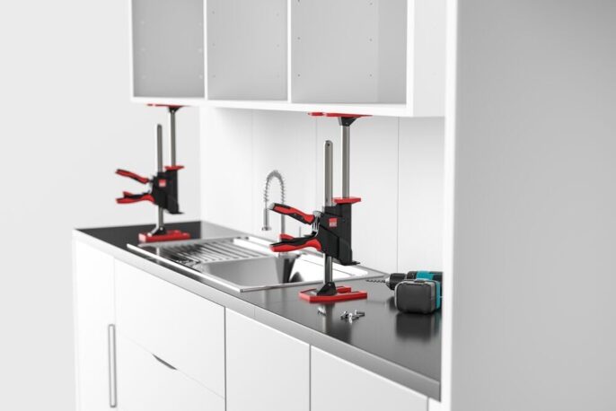 Bessey BEY-IK Extension Adapter / Rail Unit for BEYCEPS Lifting Spreader Clamp Lift Tool – up to 60 kg Lifting Capacity