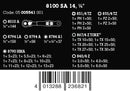 Wera 005541 28pc 8100 SA 14 Zyklop Comfort Socket Set, 1/4"