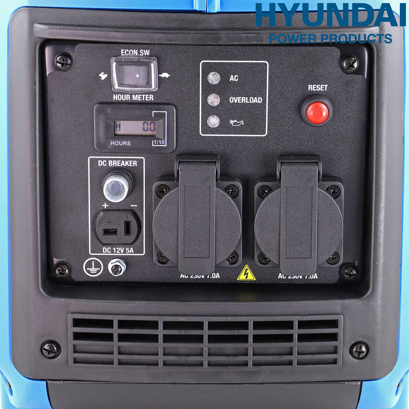 Hyundai HY2000Si Portable Petrol Inverter Generator 2000W