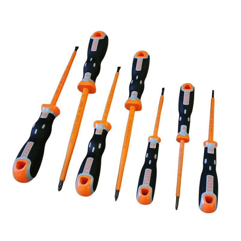 Irazola 202032 7pc Electricians VDE Insulated Screwdriver Set (Bahco) in Wallet