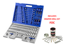 Expert by Facom E034835 1/4" & 3/8" Dr 126pce Metric & AF Socket & Accessories Set