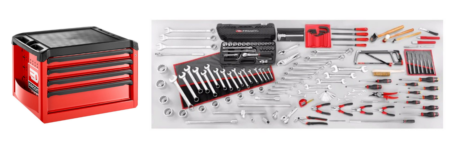 Facom 2068.UV12 151pce Imperial(AF) Agricultural Machinery Tool Kit C/
