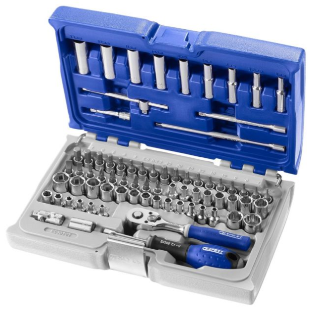 Expert By Facom E032900 22pce 1/2"Dr 8-32mm & E030707 1/4"Dr Metric/Imperial Socket Set