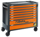Beta RSC24AXL/8-O 8 Drawer Mobile Roller Cabinet With Anti-Tilt System, Long Model - Orange