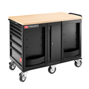 Facom ROLL.XXLHDWBS Wooden Top Mobile Workbench Tool Trolley - Black
