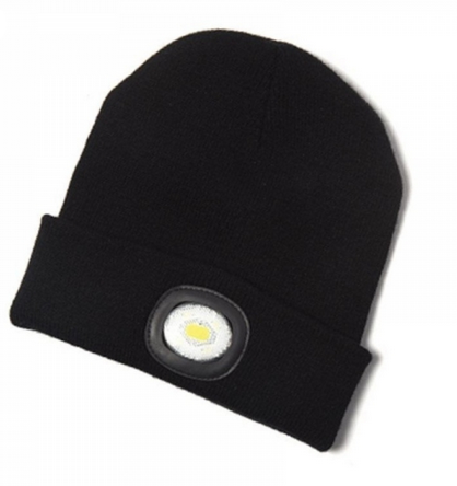 CK Tools T9608BHR Beanie Hat with USB LED Rechargeable Head Torch