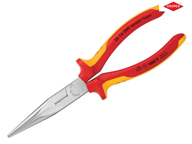 Knipex 26 16 200 200mm VDE Long Nose Pliers