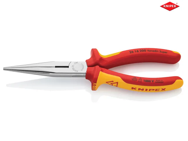 Knipex 26 16 200 200mm VDE Long Nose Pliers