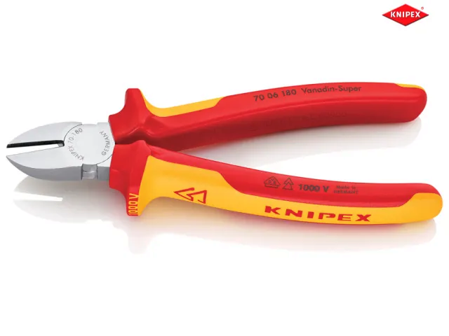 Knipex 70 06 180 180mm VDE Diagonal Cutter