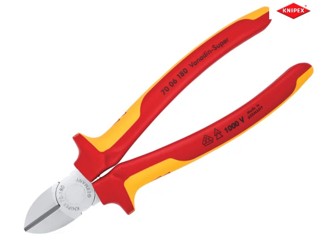 Knipex 70 06 180 180mm VDE Diagonal Cutter