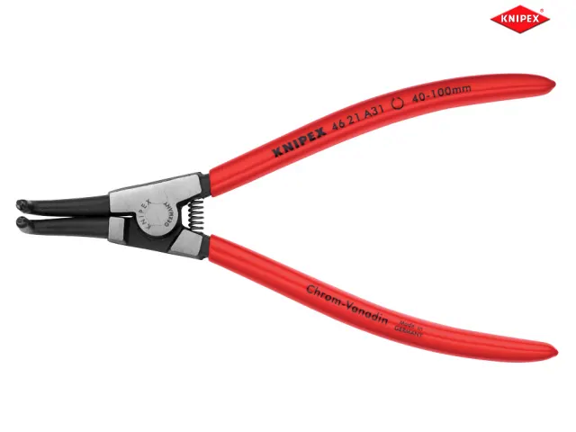 Knipex 46 21 A31 40-100mm External 90° Bent Tip Circlip Pliers