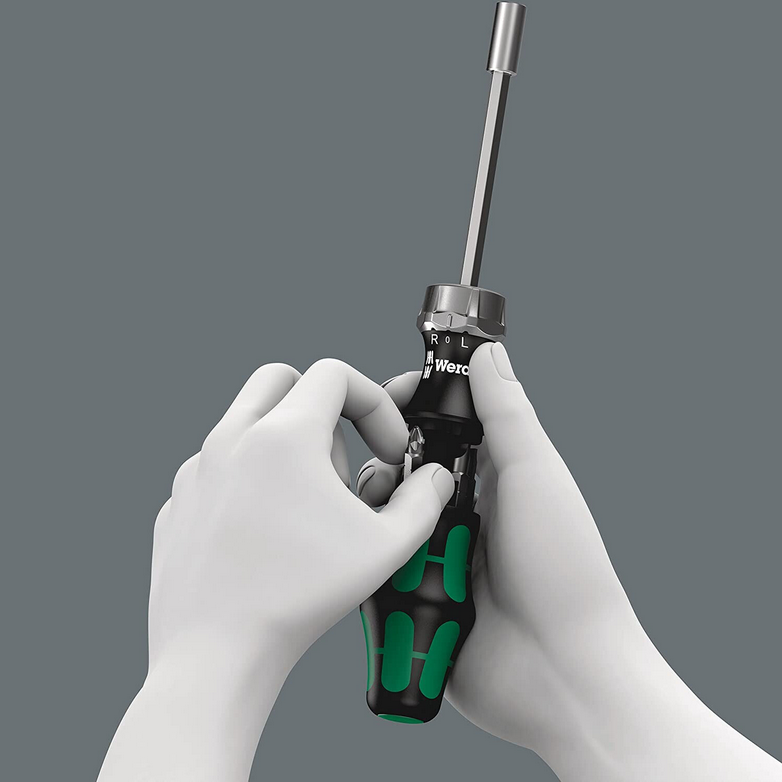 Wera 073660 7pce Kraftform Kompakt Ratcheting Bit Screwdriver