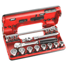 Facom JL.DBOX1 3/8"Dr 18pce Metric 8-22mm Hexagon (6-Point) Socket Set