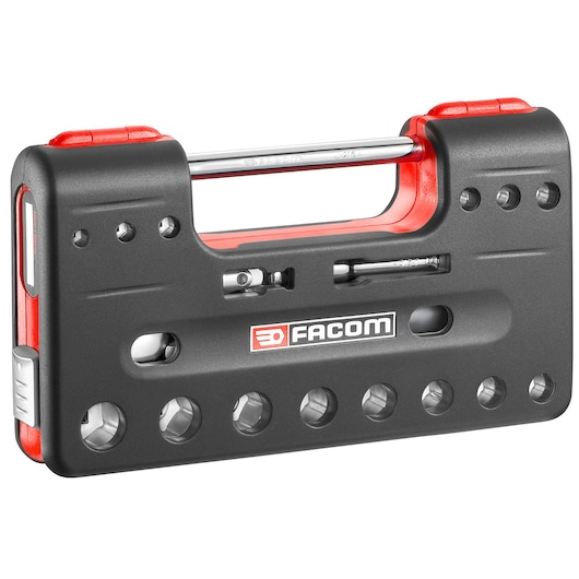 Facom JL.DBOX500 3/8"Dr 18pce Metric 8-22mm Hexagon (6-Point) Socket Set