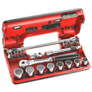 Facom JL.DBOX501 3/8"Dr 18pce Metric 8-22mm Bi-Hexagon (12-Point) Socket Set