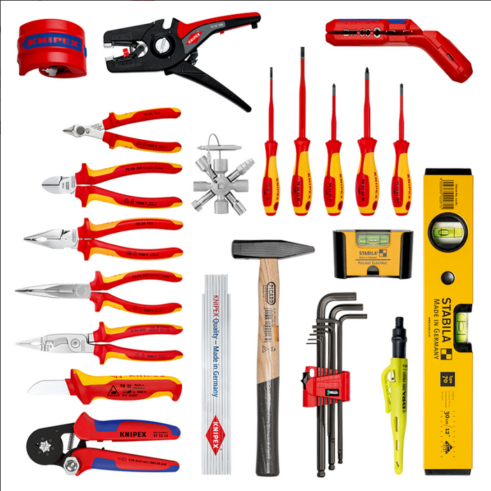 Knipex 00 21 33 E 23pce “Robust26”  Electric Tool Set C/W Tool Case
